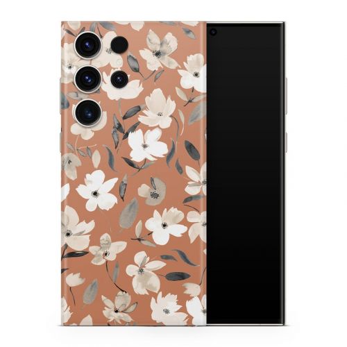 Fresh Flowers Copper Samsung Galaxy S23 Series Skin