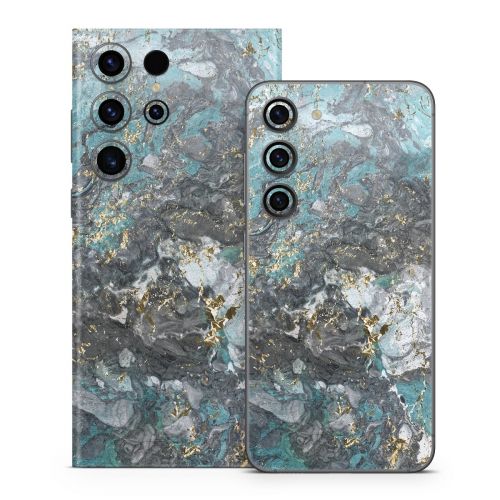 Gilded Glacier Marble Samsung Galaxy S23 Series Skin