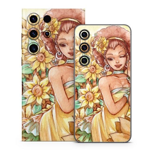Lady Sunflower Samsung Galaxy S23 Series Skin