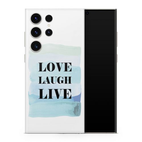 Love Laugh Live Samsung Galaxy S23 Series Skin