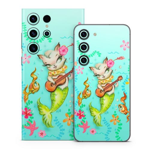 Merkitten with Ukelele Samsung Galaxy S23 Series Skin
