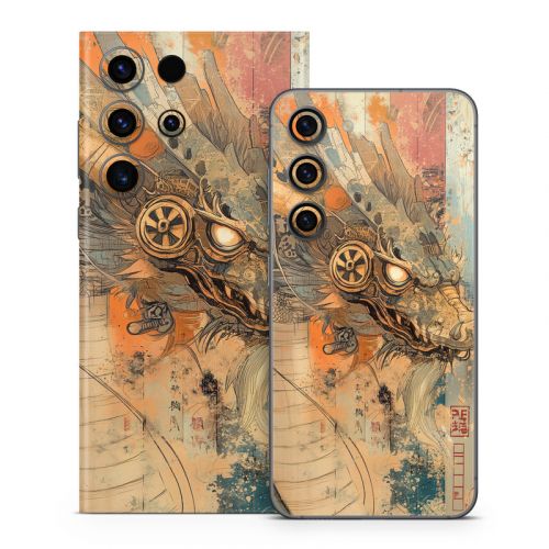 Orange Dragon Samsung Galaxy S23 Series Skin