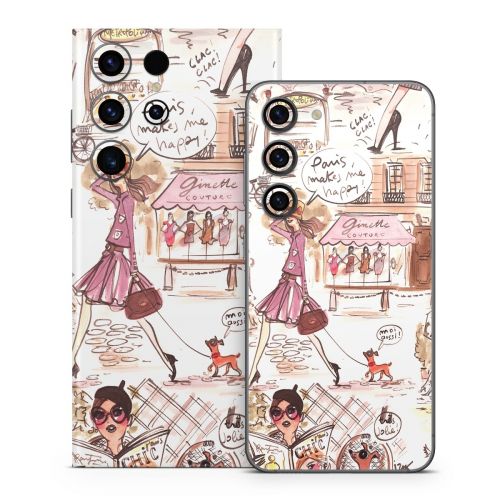 Paris Makes Me Happy Samsung Galaxy S23 Series Skin