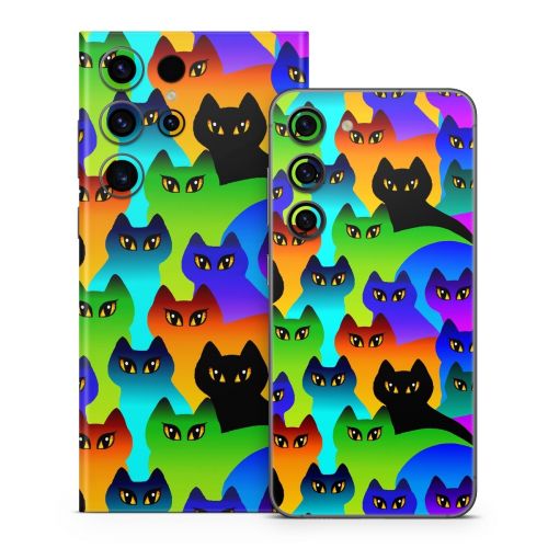 Rainbow Cats Samsung Galaxy S23 Series Skin