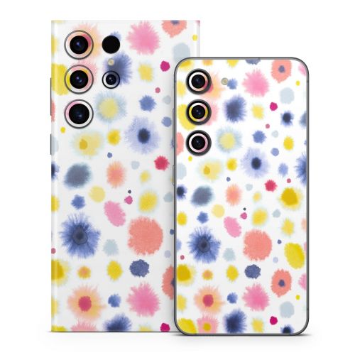 Red Blue Dots Samsung Galaxy S23 Series Skin