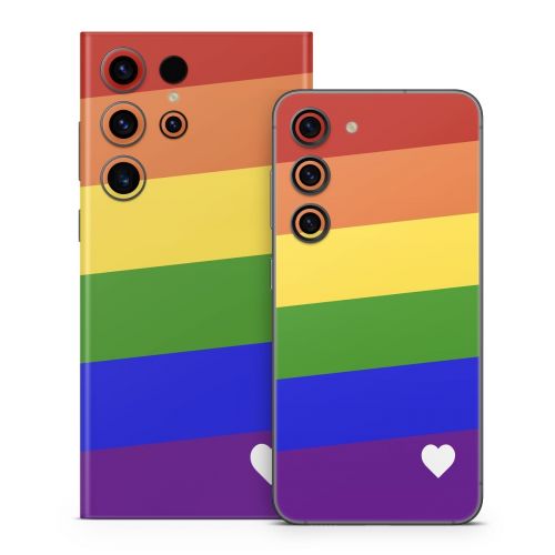 Rainbow Stripe Samsung Galaxy S23 Series Skin
