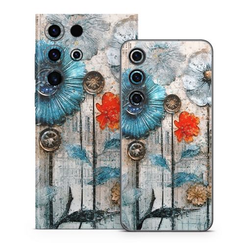 Steampunk Flowers Samsung Galaxy S23 Series Skin