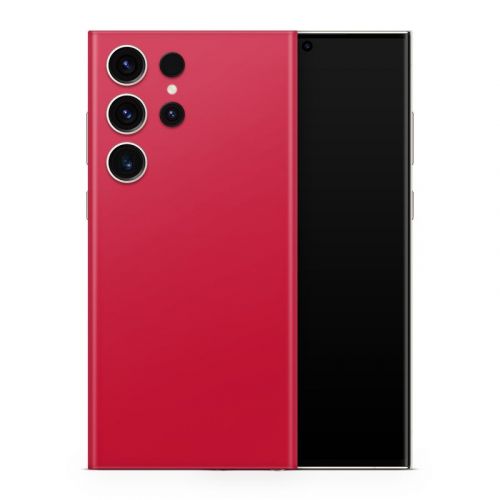 Solid State Red Samsung Galaxy S23 Series Skin