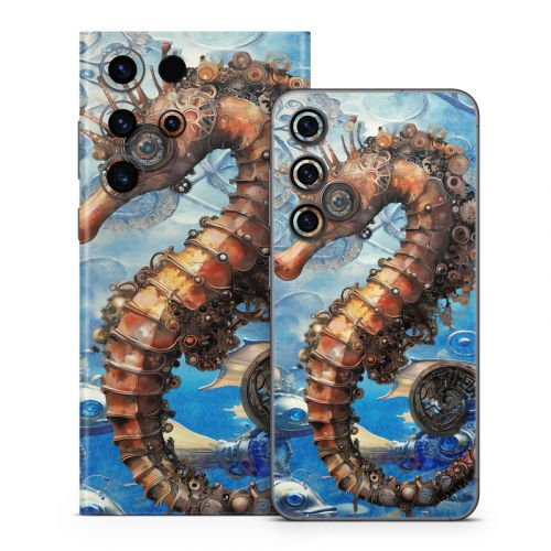 Steampunk Seahorse Samsung Galaxy S23 Series Skin