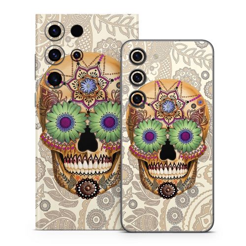 Sugar Skull Bone Samsung Galaxy S23 Series Skin