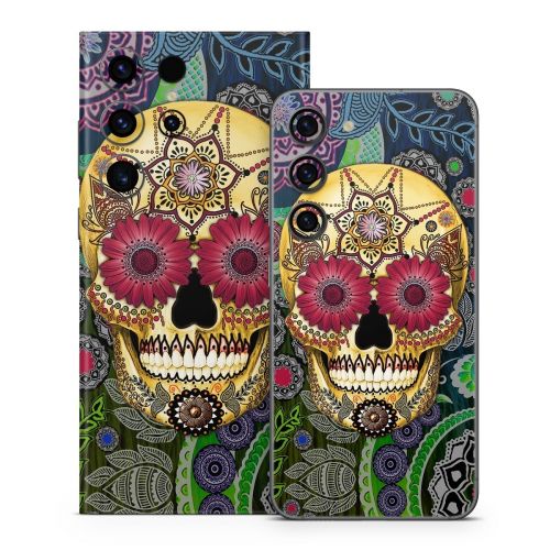 Sugar Skull Paisley Samsung Galaxy S23 Series Skin
