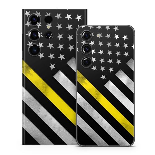 Thin Yellow Line Hero Samsung Galaxy S23 Series Skin