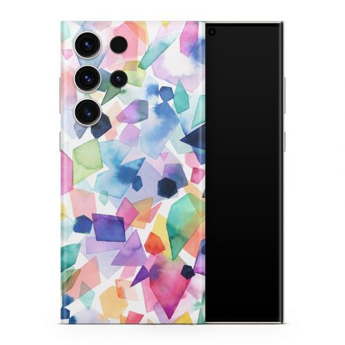 Watercolor Crystals and Gems Samsung Galaxy S23 Series Skin