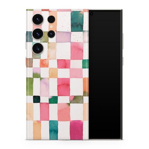 Watercolor Squares Samsung Galaxy S23 Series Skin