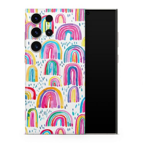 Watercolor Rainbows Samsung Galaxy S23 Series Skin