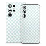 Checker Light Blue Samsung Galaxy S24 Series Skin