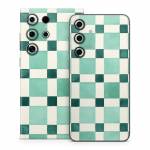 Checker Mosaic Green Samsung Galaxy S24 Series Skin