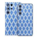Blue Checks Samsung Galaxy S24 Series Skin
