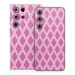 Pink Checks Samsung Galaxy S24 Series Skin