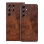 Dark Burlwood Samsung Galaxy S24 Series Skin
