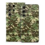 Digital Woodland Camo Samsung Galaxy S24 Series Skin