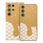 Caramel Ice Cream Drip Samsung Galaxy S24 Series Skin