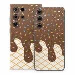 Chocolate Ice Cream Drip Samsung Galaxy S24 Series Skin