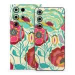 Golden Flowers Samsung Galaxy S24 Series Skin
