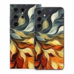 Orange and Charcoal Samsung Galaxy S24 Series Skin