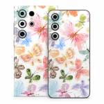 Pastel Butterflies Samsung Galaxy S24 Series Skin