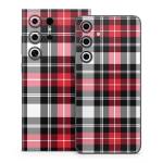 Red Plaid Samsung Galaxy S24 Series Skin