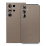 Solid State Flat Dark Earth Samsung Galaxy S24 Series Skin