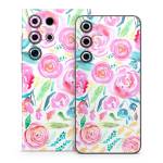 Watercolor Roses Samsung Galaxy S24 Series Skin