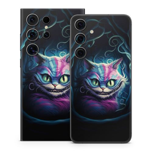 Blue Cheshire Cat Samsung Galaxy S24 Series Skin