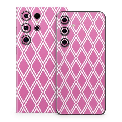 Pink Checks Samsung Galaxy S24 Series Skin