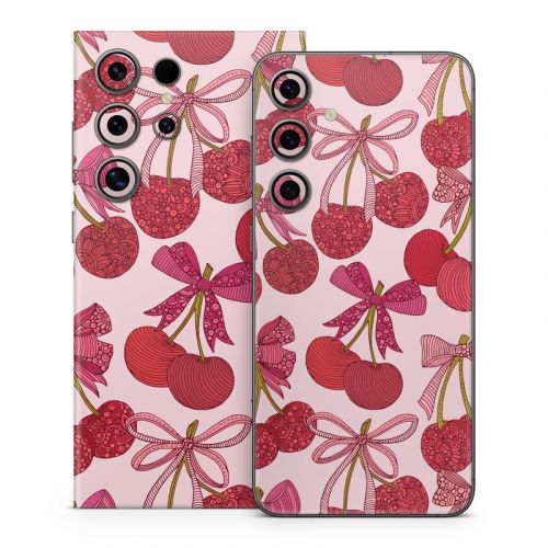 Cherry with Bows Samsung Galaxy S24 Series Skin