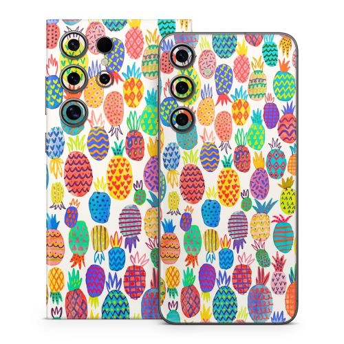 Colorful Pineapples Samsung Galaxy S24 Series Skin