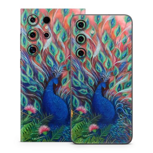 Coral Peacock Samsung Galaxy S24 Series Skin