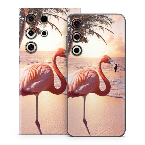 Flamingo Palm Samsung Galaxy S24 Series Skin
