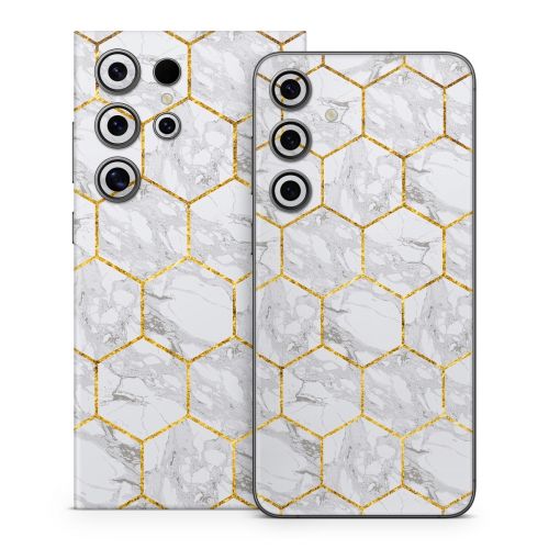 Honey Marble Samsung Galaxy S24 Series Skin