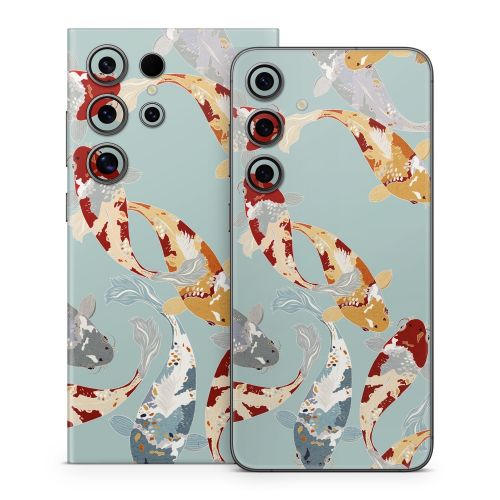 Koi Fish Pond Samsung Galaxy S24 Series Skin