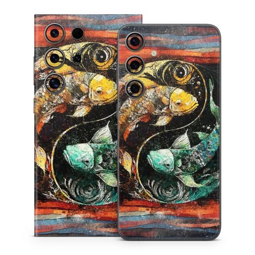 Koi Fish Yin Yang Samsung Galaxy S24 Series Skin