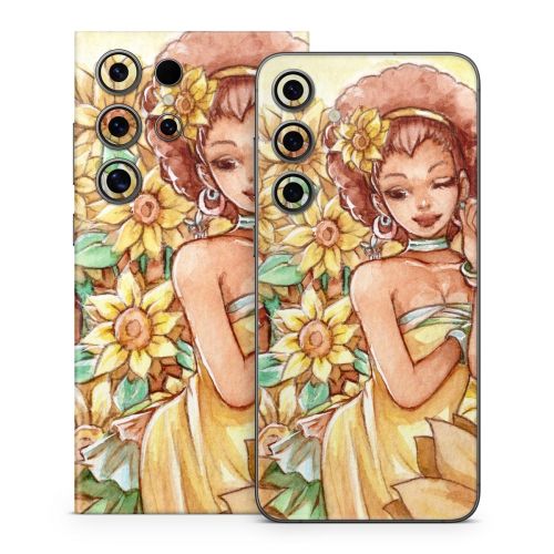 Lady Sunflower Samsung Galaxy S24 Series Skin