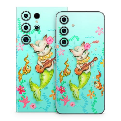 Merkitten with Ukelele Samsung Galaxy S24 Series Skin