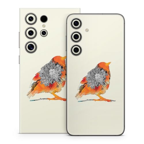 Orange Bird Samsung Galaxy S24 Series Skin