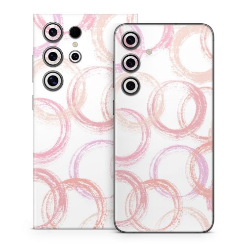 Pink Circles Samsung Galaxy S24 Series Skin