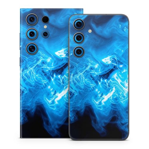 Blue Quantum Waves Samsung Galaxy S24 Series Skin
