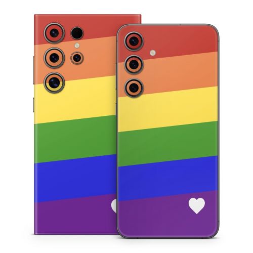 Rainbow Stripe Samsung Galaxy S24 Series Skin