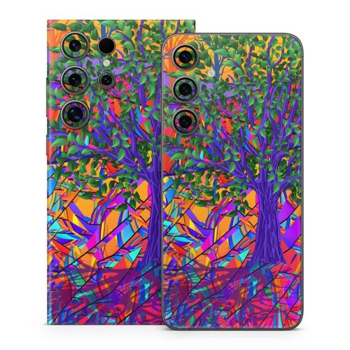 Stained Glass Tree Samsung Galaxy S24 Series Skin