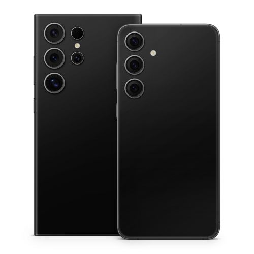 Solid State Black Samsung Galaxy S24 Series Skin